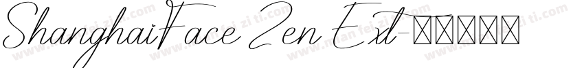 ShanghaiFace Zen Ext字体转换